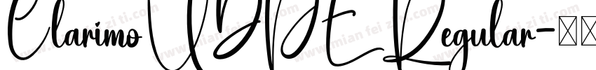 ClarimoUDPE Regular字体转换